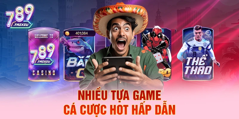 Đa dạng game cá cược hot tại luck88